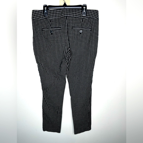 Ann Taylor Marisa Black & White Checker Pants Size 4 - Picture 5 of 11